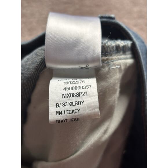 Ariat Jeans Men Sz 38x34 Blue Kilroy Legacy M4 Relaxed Bootcut Cowboy Western - Picture 8 of 11